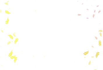 Light Green, Red vector natural artwork with leaves.