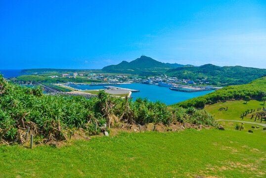 沖縄県の与那国島の風景
