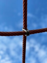 rope on blue sky