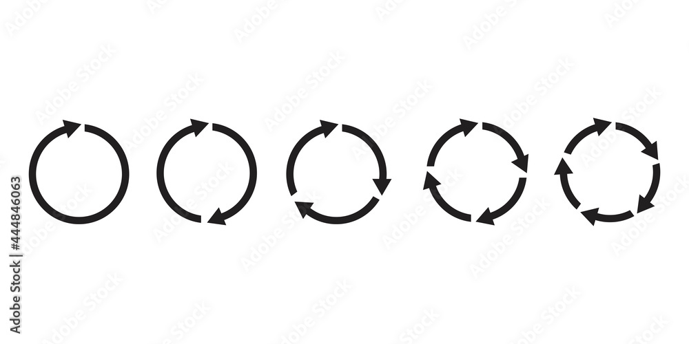 Poster cursor arrow icon set. forward icon. recycle icon set. simple design. vector illustration. stock ima