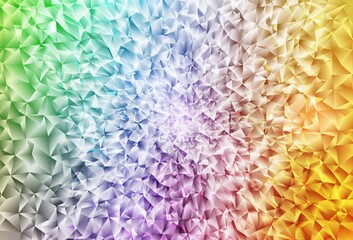 Light Multicolor vector gradient triangles texture.