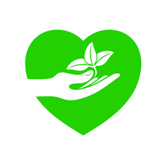 i love planting illustration, vetor art.