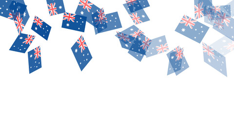 オーストラリア　 国旗　空　背景