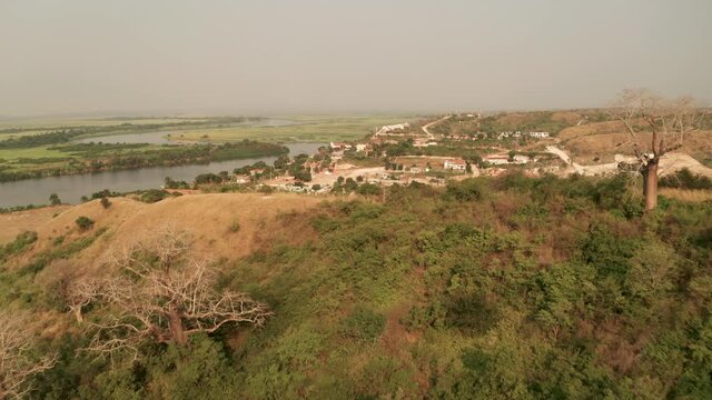 approach small village, Muxima, place of religious worship, Angola