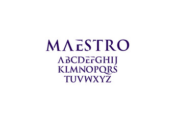 elegant font letter logo