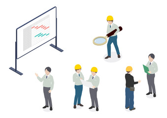 建設業・建築業・土木業・ゼネコンのイラスト素材