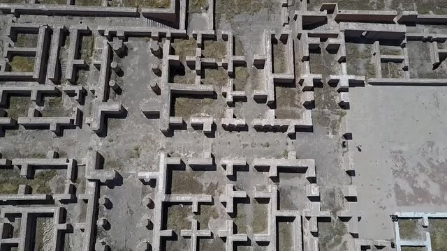 aerial footage of Malwiya Mosque in Samarra Iraq