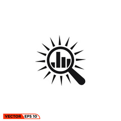 Icon vector graphic of searching