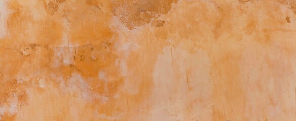 Panorama of Old cement wall painted in vintage brown style texture and background seamless