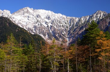 絶景の上高地　秋景色