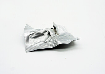 Used aluminum foil sachets will be disposed of in the trash.