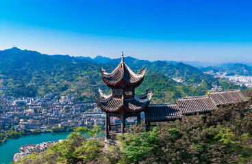 Shiping mountain scenic spot, Zhenyuan ancient town, Guizhou Province, China