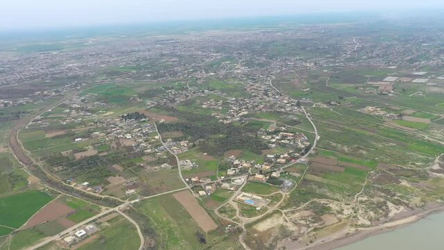 arial view of Tikrit city , Iraq