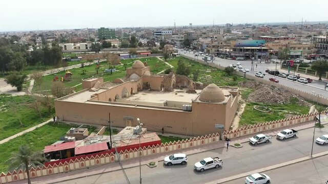 arial view of Tikrit city , Iraq