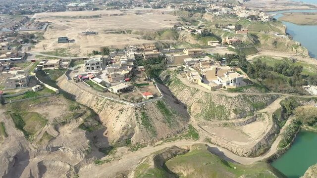 arial view of Tikrit city , Iraq