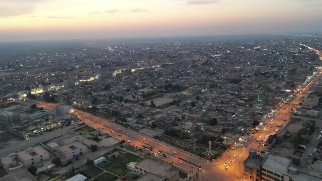 arial view of Tikrit city , Iraq