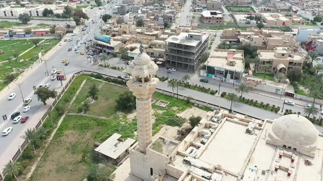 arial view of Tikrit city , Iraq
