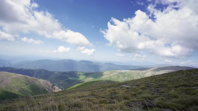 Nature connect to the blue skies of Catalonia peak Spain