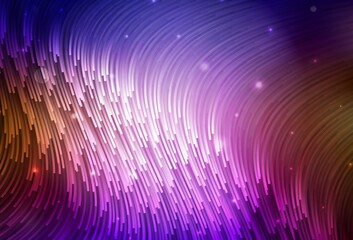 Dark Blue, Red vector backdrop with curved lines.