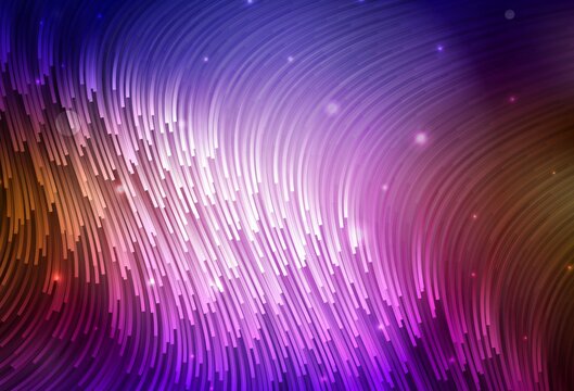 Dark Blue, Red vector backdrop with curved lines.