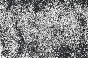 Grunge black and white pattern. Monochrome particles abstract texture. Background of cracks, scuffs, chips, stains, ink spots, lines. Dark design background surface..