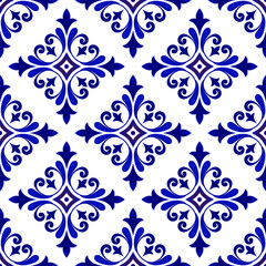 blue and white floral wallpaper