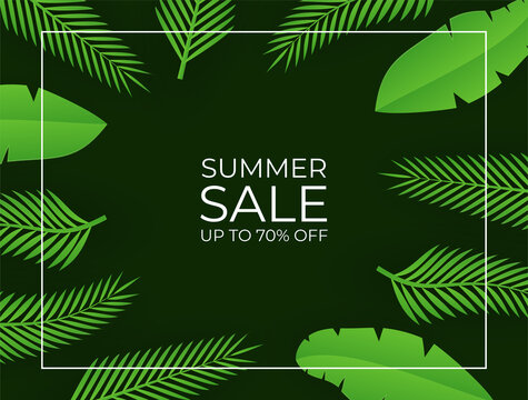 Summer sale background for banner, flyer, invitation, poster, web site or greeting card. Paper cut style, vector illustration. End of summer sale or autumn fashion sale offers