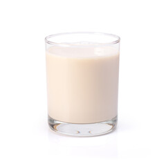 glass of milk isolated on white