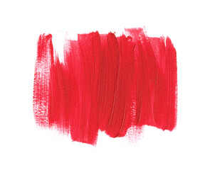 Texture red brush stroke abstract art paint background. Acrylic creative artwork for business card or logo design. Image. 