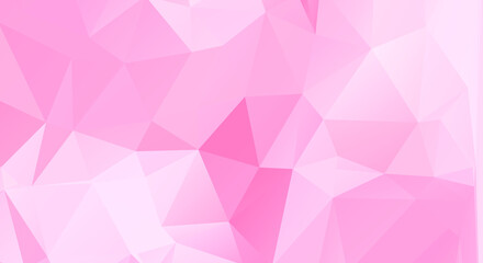 Abstract Pink Color Polygon Background Design, Abstract Geometric Origami Style With Gradient
