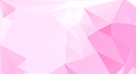 Naklejka na ściany i meble Abstract Pink Color Polygon Background Design, Abstract Geometric Origami Style With Gradient