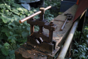 workplace of a locksmith