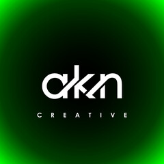 AKN Letter Initial Logo Design Template Vector Illustration