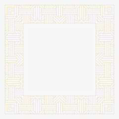 Circular decorative frame.