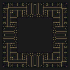 Circular decorative frame.