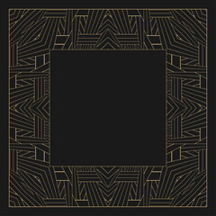 Circular decorative frame.