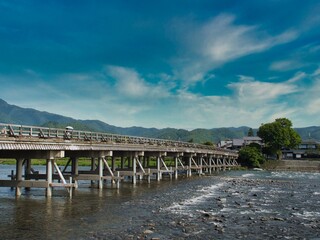 Fototapeta na wymiar 嵐山の渡月橋