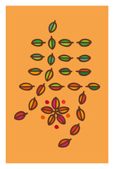 寿  -11月 -　紅葉、色付く落ち葉たち