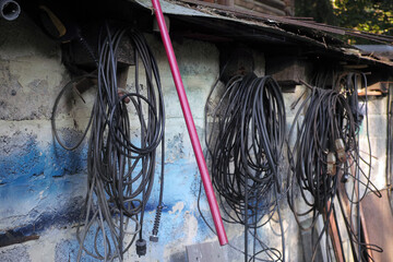 Coils of hoses and wires