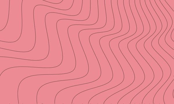 Pink Abstract Background With Wavy Thin Lines Texture Pattern