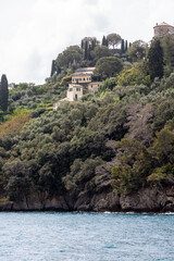 Fototapeta na wymiar Houses in small village near Portofino
