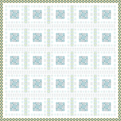 Elegant abstract scarf pattern design with ethnic and floral ornament. Hijab motif design 