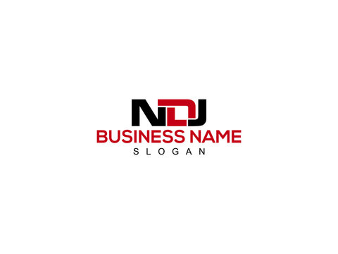 Letter NDJ Logo Icon Vector Image Design For Company or Business