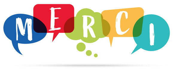 speech bubbles with text thanks