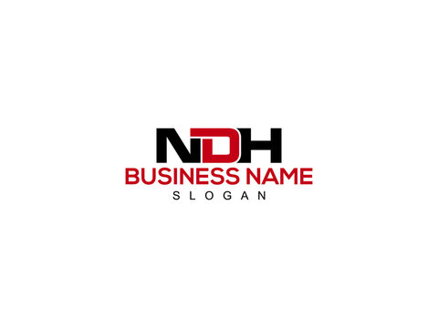 Letter NDH Logo Icon Vector Image Design For Company or Business