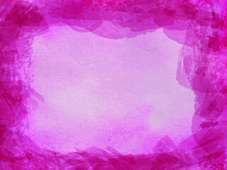 Purple abstract hand painted watercolor background. Decorative colorful texture. Hand drawn picture on paper.