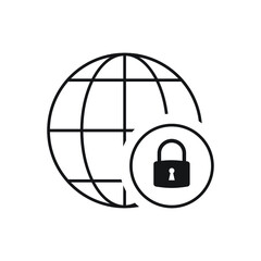 Lockdown icon design vector illustration