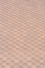 Smooth tile texture, building roof surface background with rows