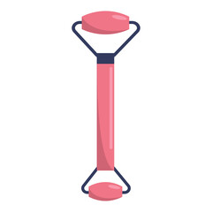 A flat icon of face roller. Vector illustration on a white background.