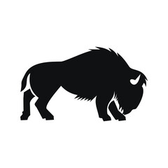 silhouette of a bull design